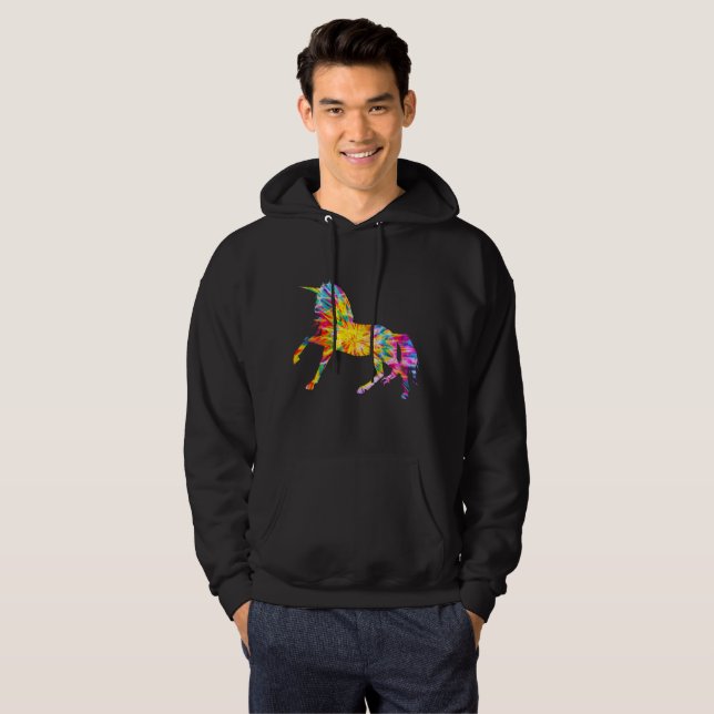 TIE DYE UNICORN HOODIE (Front Full)
