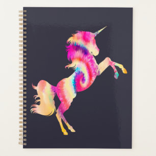 Tie Dye Unicorn Planner