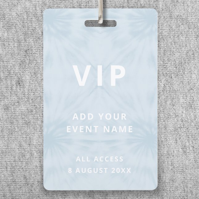 Tie Dye | VIP Access Pastel Blue Event Badge (Creator Uploaded)