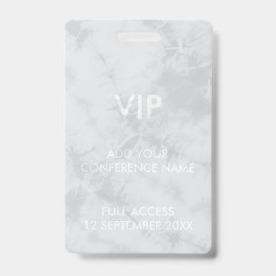Tie Dye VIP Festival Event Identity Design Badge