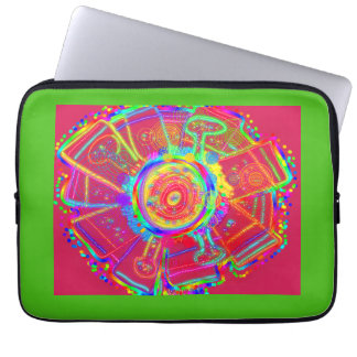 Tie-dye Wheel Fan Flower Laptop Sleeve