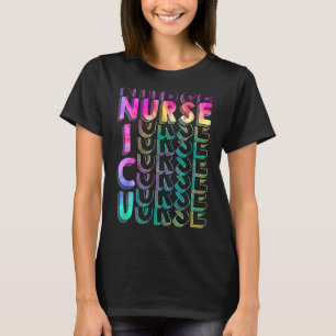 Tie Dye Women Men Neonatal Icu Nursing Tie Dye Nic T-Shirt