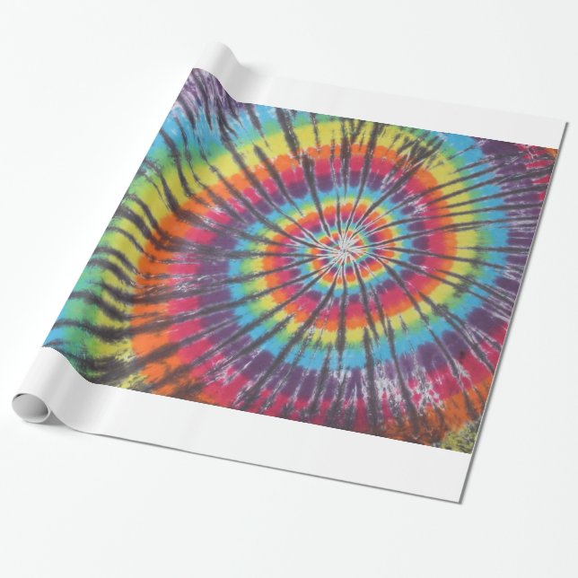Tie Dye Wrapping Paper (Unrolled)