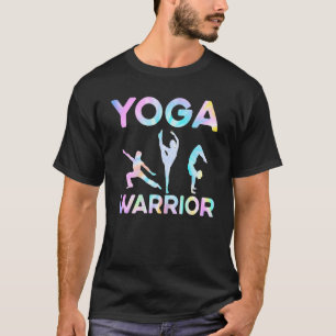 Tie Dye Yoga Warrior Poses T-Shirt