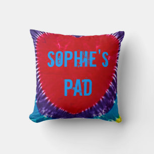 Tie Dyed Design Throw Pillow