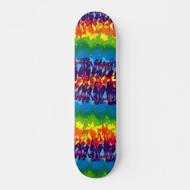 Tie-Dyed-Skateboard Skateboard (Front)