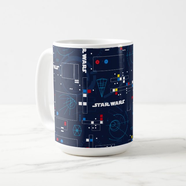 TIE Fighter HUD Pattern Coffee Mug (Front Left)
