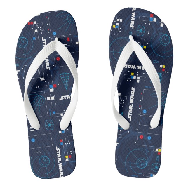 TIE Fighter HUD Pattern Flip Flops (Footbed)