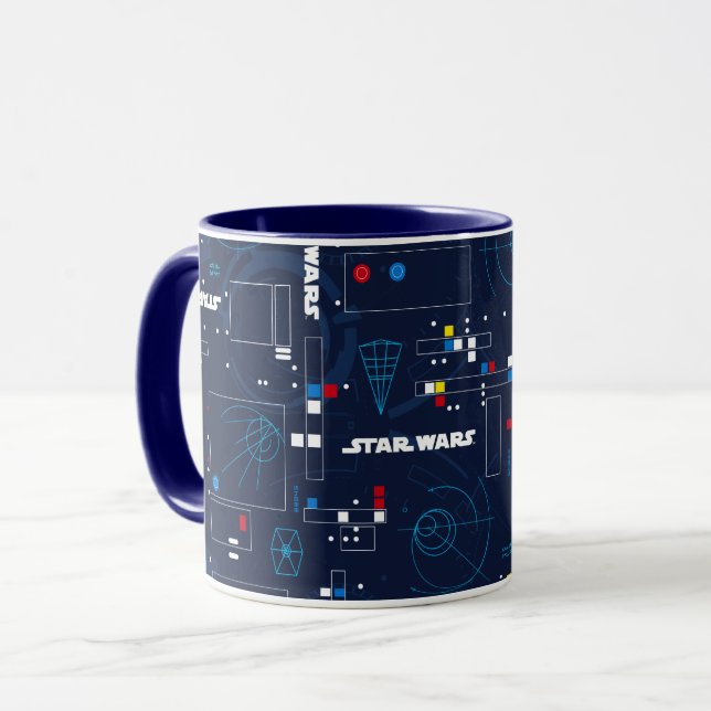 TIE Fighter HUD Pattern Mug (Front Left)