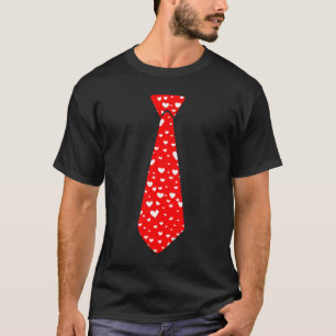 Tie For Men Women Kids Valentine's Day T-Shirt