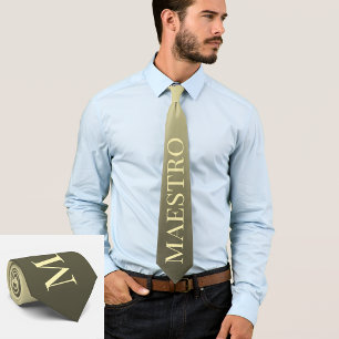 Tie for orchestra conductors and maestros