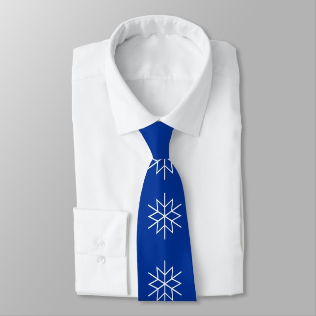 Tie - Graphic Snow Flake (Tied)
