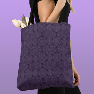 Tie-in purpura pattern ere refraction tote bag
