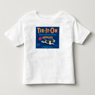 Tie It On Apple Label (blue) - Tieton, WA Toddler T-shirt
