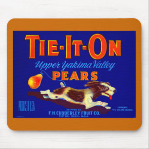 Tie-It-On Pears Mouse Pad