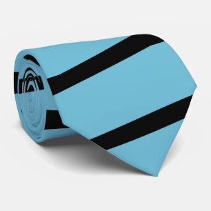 Tie, Light Blue and Black Stripe Tie