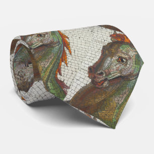 Tie, Mosaic Horse, Southwest, Pattern Repeats Tie