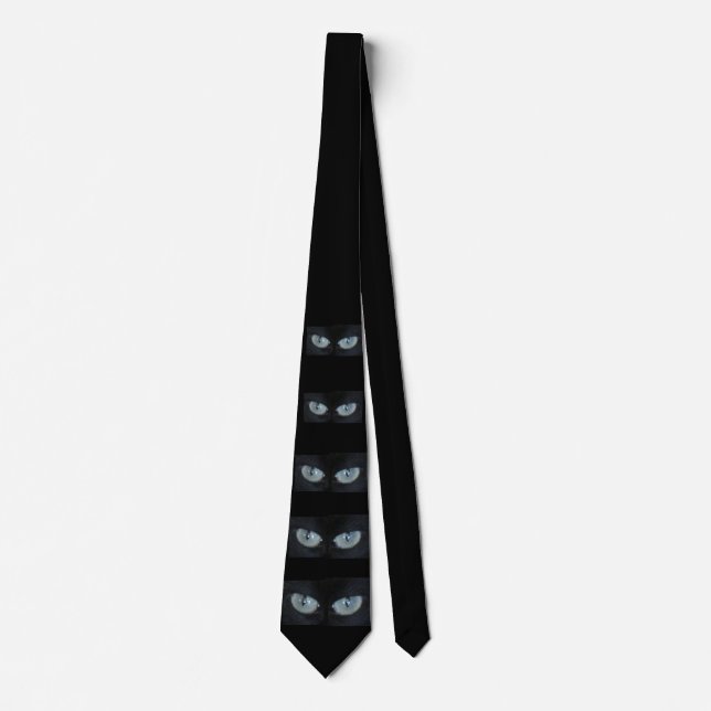 Tie - Multiple Green Cat Eyes (Front)