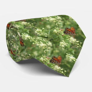 Tie, Orange Butterfly, Ladies, Women's Tie