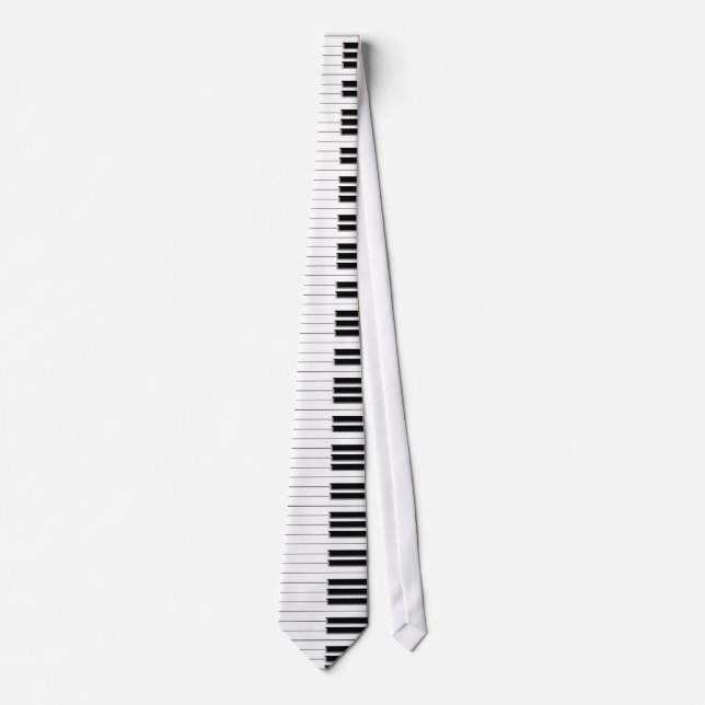 Tie - Piano Keyboard black white (Front)