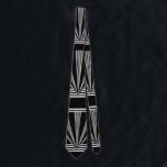 Tie Silver Black Art Deco<br><div class="desc">Tie Silver Black Art Deco</div>