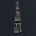 Tie Silver Black Art Deco<br><div class="desc">Tie Silver Black Art Deco</div>