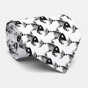 Tie/Skeleton Fish Tie