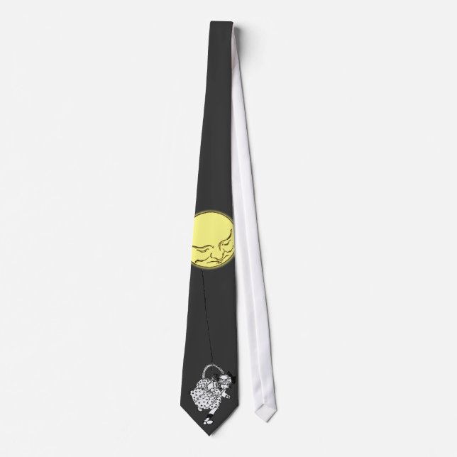 Tie: THe Girl with the Moon on a String Tie (Front)
