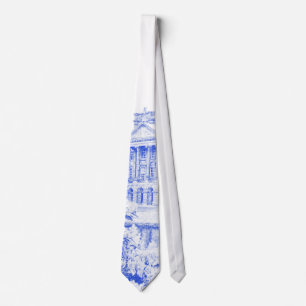 Tie - 'The Grounds at Pemberley' (Blue)