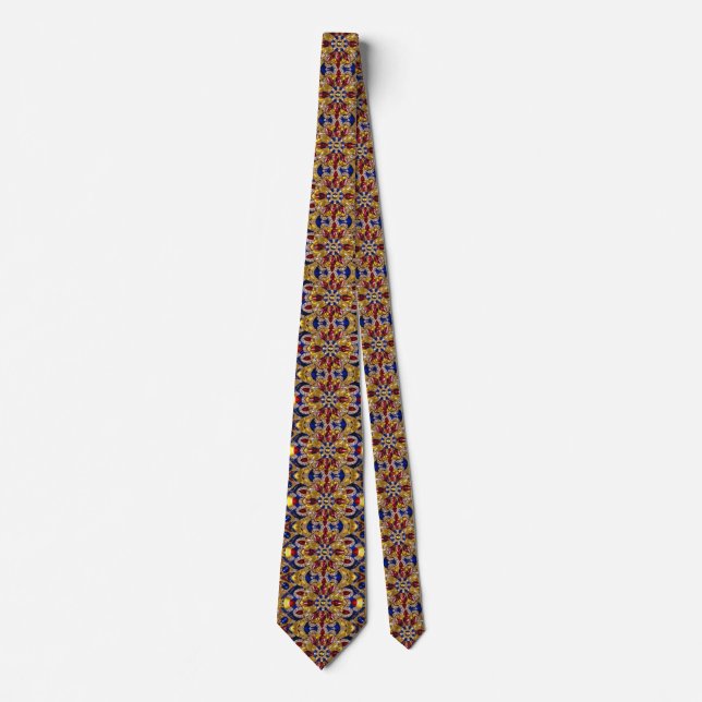 Tie with Colombia Colours Design (Front)