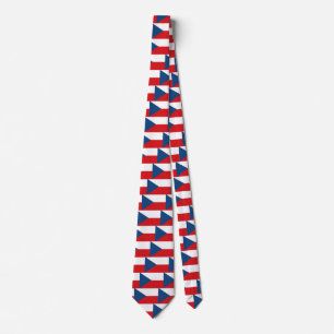 Tie with Flag of Czechia