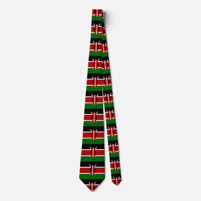 Tie with Flag of Kenya (Front)