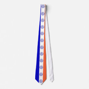 Tie with Flag of New York City, U.S.A.