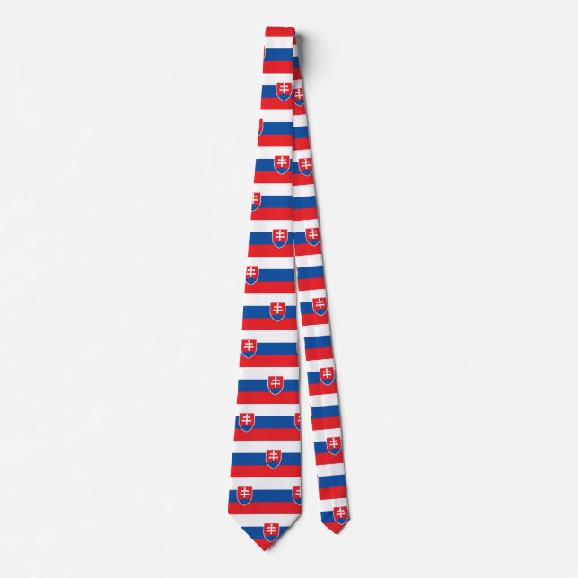 Tie with Flag of Slovakia (Front)