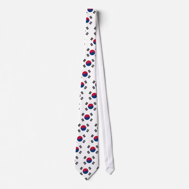 Tie with Flag of South Korea (Front)