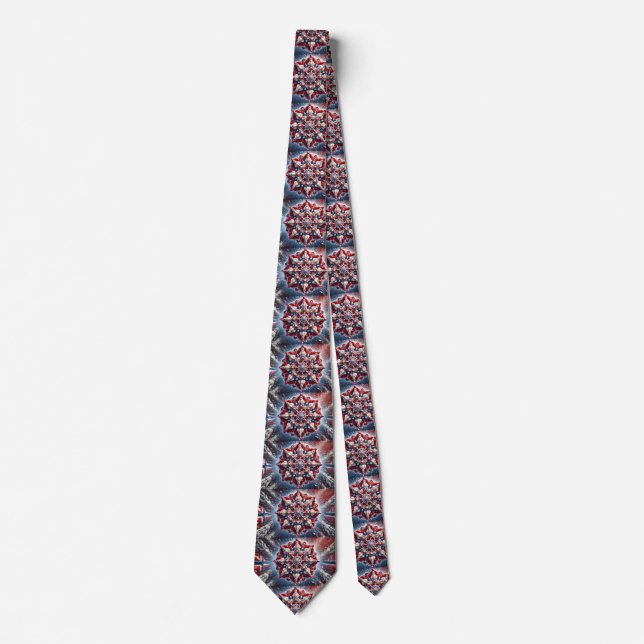 Tie with Norway Colours Design (Front)
