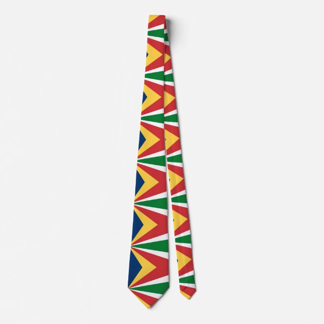 Tie with Seychelles Colours Design (Front)