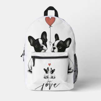 Tied by the Heart Printed Backpack