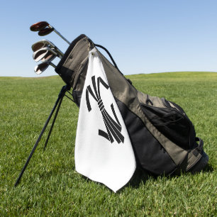 Tied noshi golf towel