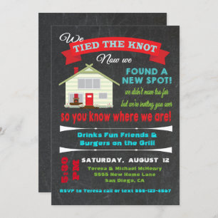 Tied the knot Housewarming Party Invitations