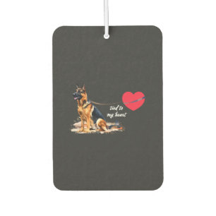 Tied to My Heart German Shepherd Air Freshener