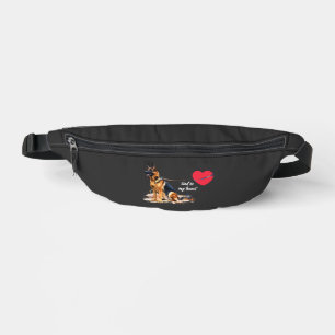 Tied to My Heart German Shepherd Fanny Pack