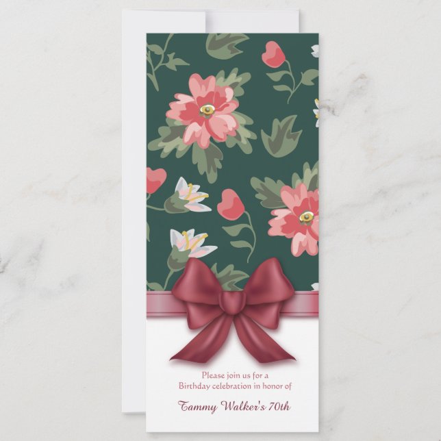 Tied With A Bow Invitation (Front)