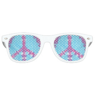 tiedye adult retro party shades peace sign