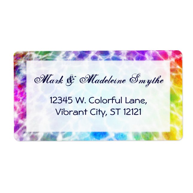 Tiedye Hippie Wavy Rainbow Effet (Devant)