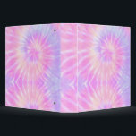 Tiedye Pastel Rainbow Spiral Hippie Tie Dye   Binder<br><div class="desc">Pastel tie dye pattern design rainbow colour. Pastel pink,  yellow,  blue tiedye shibori hippie spiral design pattern  3 ring binder</div>