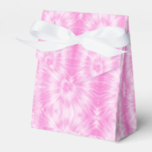 Tiedye Pink Spiral Hippie Tie Dye Favor Box