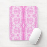 Tiedye Pink Spiral Hippie Tie Dye   Mouse Pad<br><div class="desc">Pastel tie dye pattern design in pink and white colour. Pink tiedye shibori hippie spiral design pattern Tank Top</div>