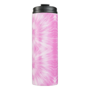 Tiedye Pink Spiral Hippie Tie Dye  Thermal Tumbler