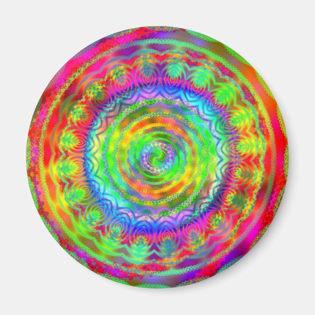 Tiedye Target Magnet (Front)